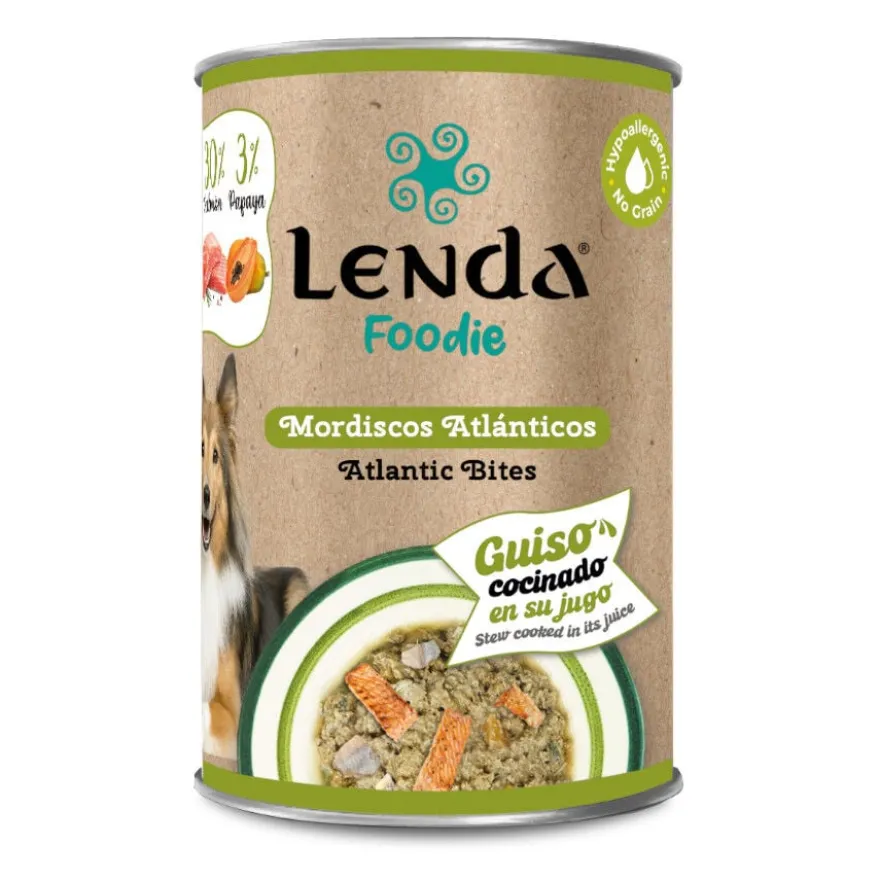 Lenda Atlantic Bites lata para cães