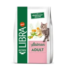Libra Adult Salmão e Arroz ração para gatos