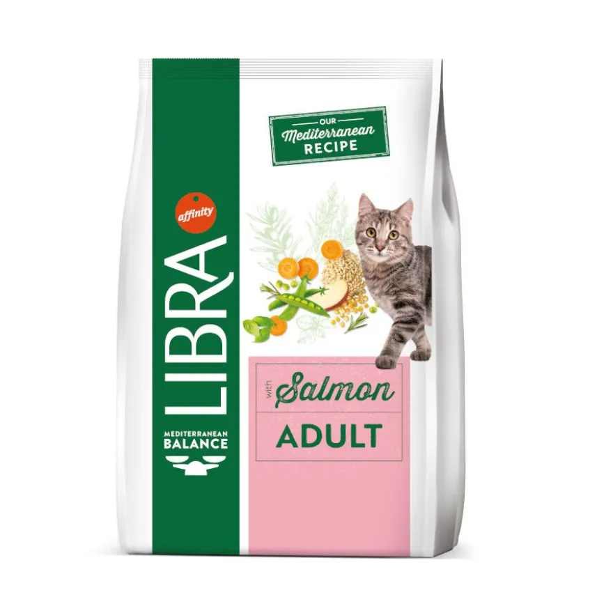 Libra Adult Salmão e Arroz ração para gatos