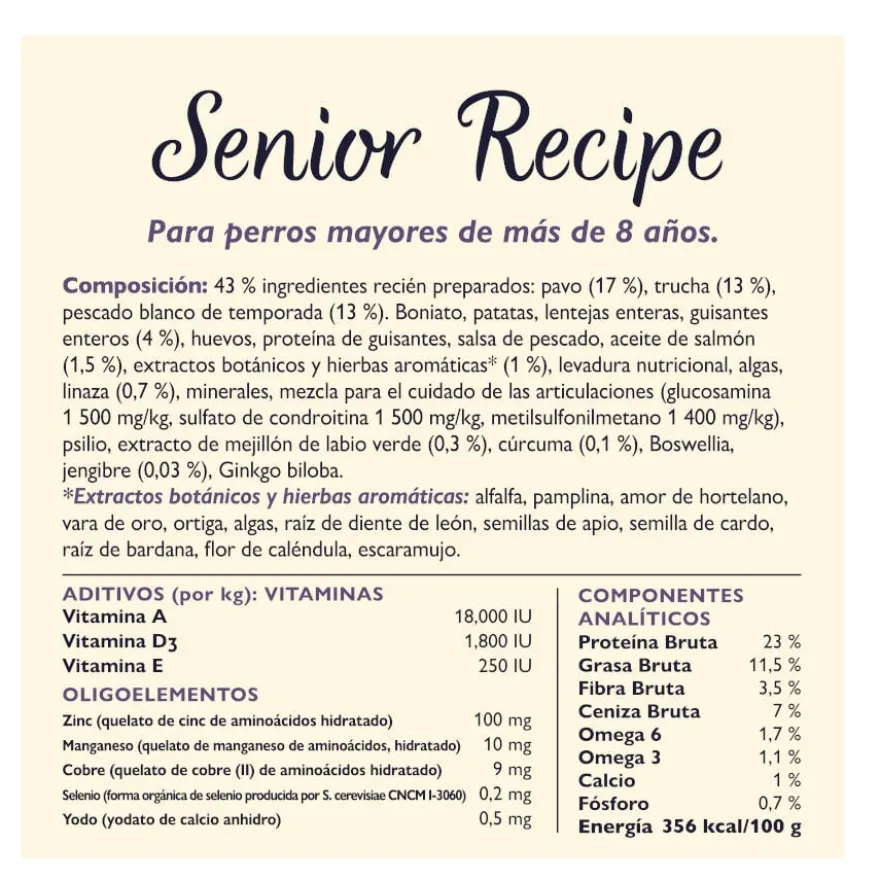 Lily's Kitchen Adult +8 Pure e Truta ração para cães