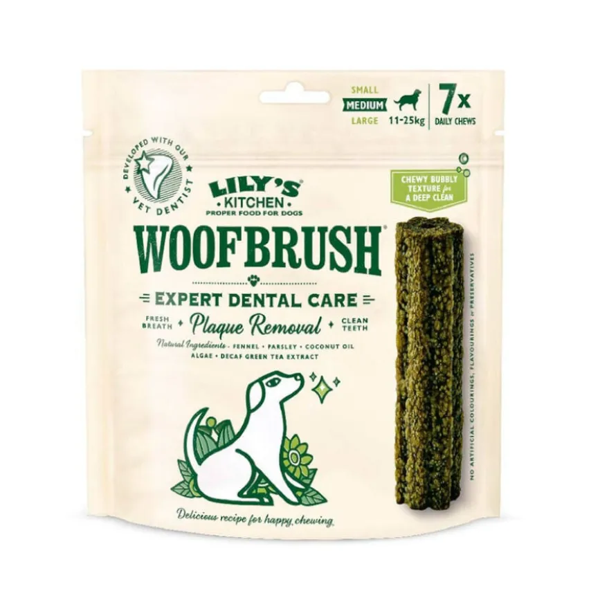 Lily's Kitchen Snacks Dentários Woofbrush Medium para cães