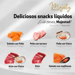Majesty Snack Líquido de Atum para gatos