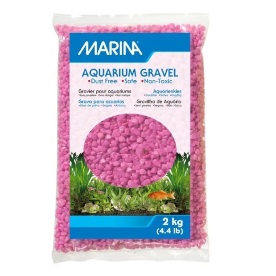 Marina Cascalho cor-de-rosa para aquários