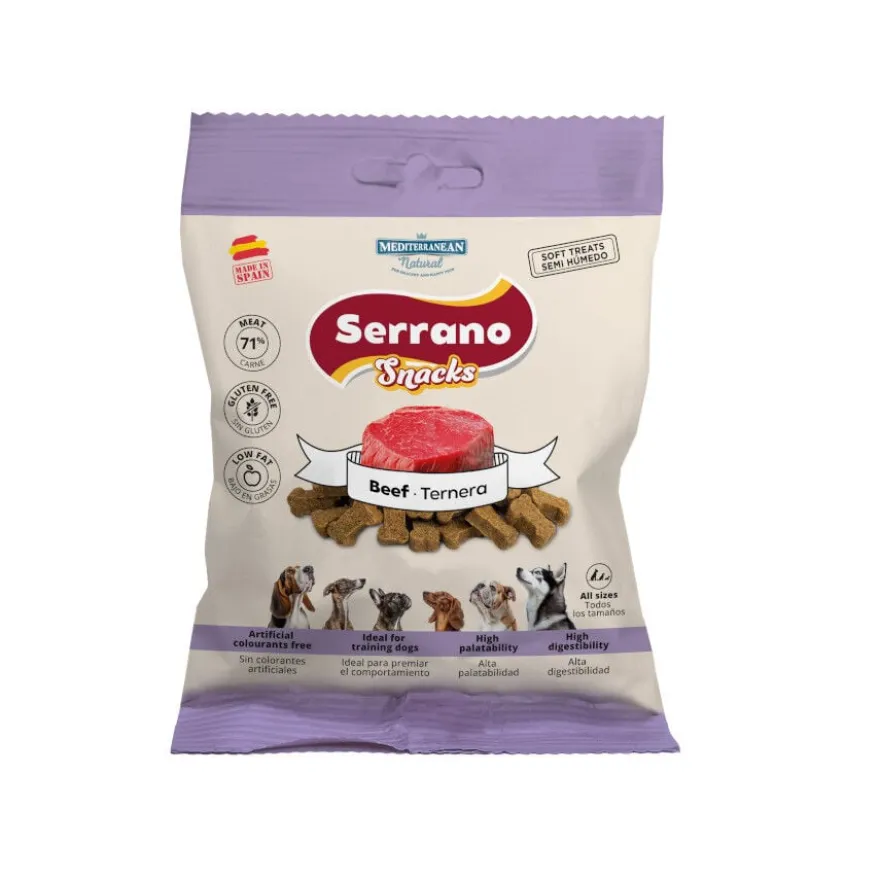 Mediterranean Natural Serrano Biscoitos Boi para cães