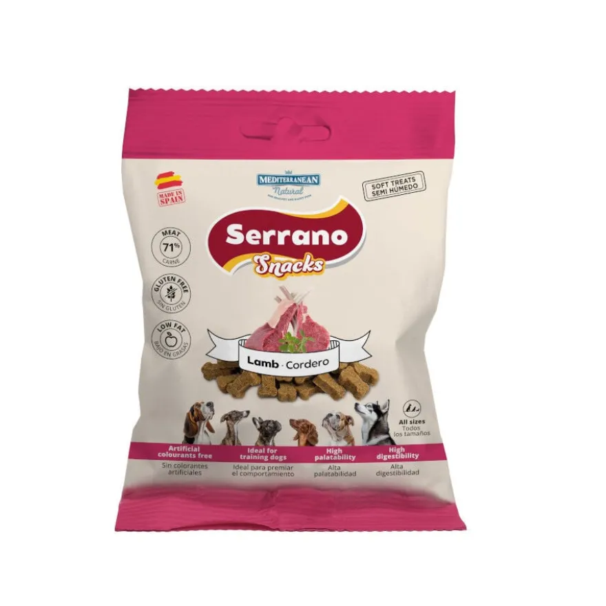 Mediterranean Natural Serrano Biscoitos Cordeiro para cães
