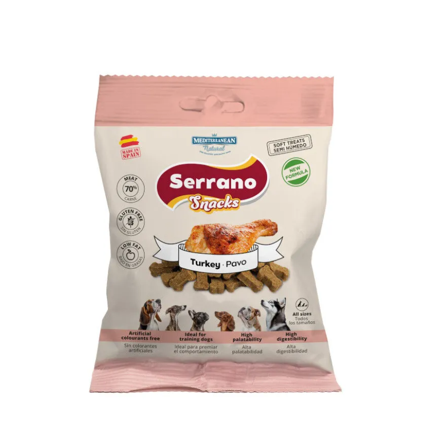 Mediterranean Natural Serrano Biscoitos Peru para cães