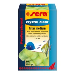 Meio filtrante profissional para aquário Sera Crystal Clear