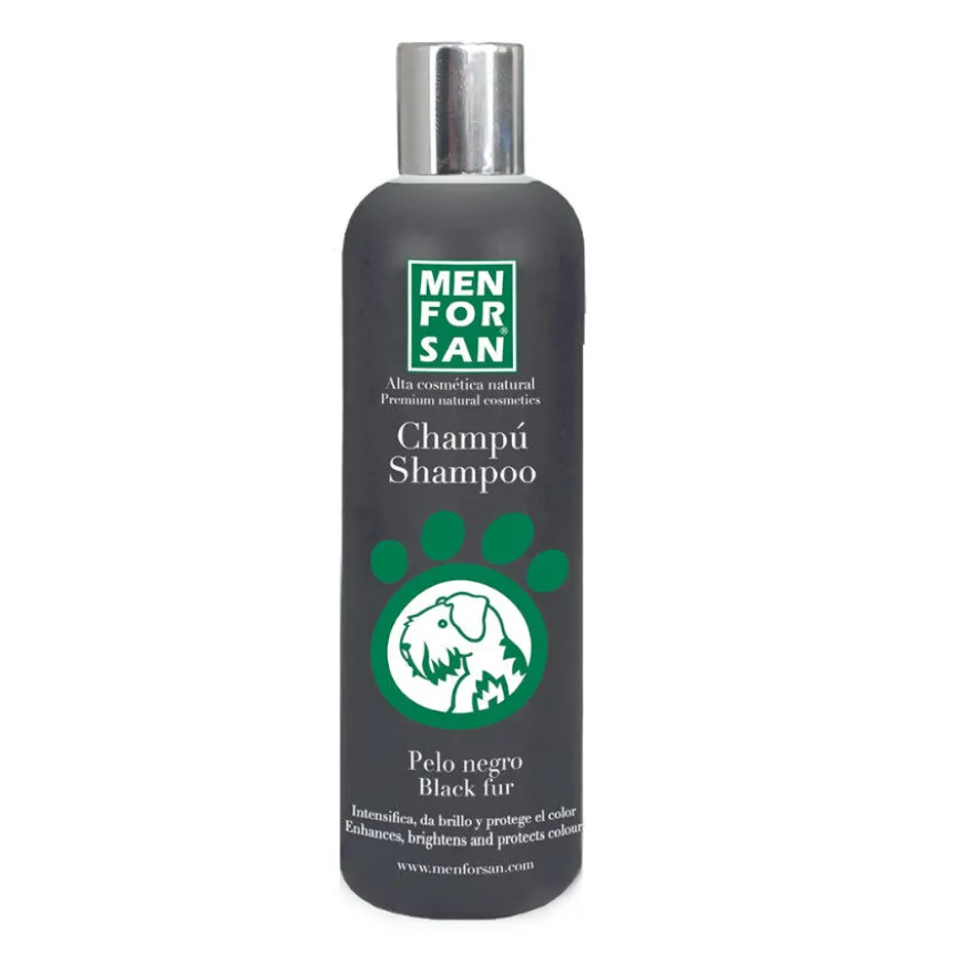Menforsan champô pelo preto para cães