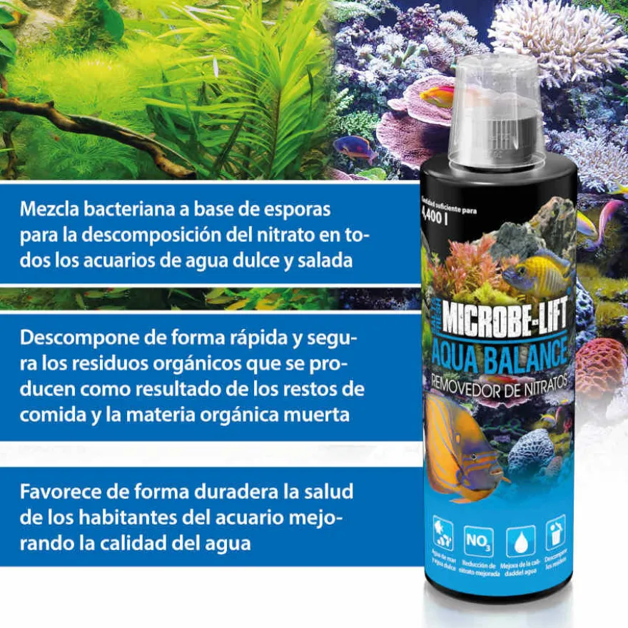 Microbe-Lift Removedor de nitrato Microbe Lift Aqua Balance para aquários