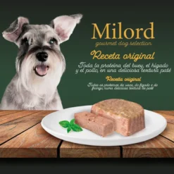 Milord Adult Frango e Fígado em Patê terrina para cães