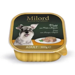 Milord Adult Frango e Fígado em Patê terrina para cães