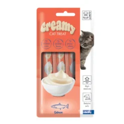 M-Pets Creamy Snack de Salmão para gatos