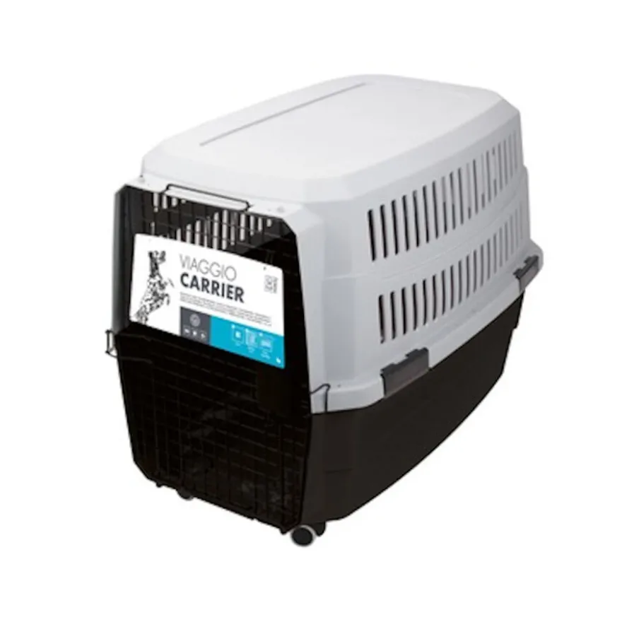 M-Pets Viaggio Transportadora Preta e Cinzenta para cães