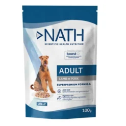 Nath Adult Cordeiro e Porco em Gelatina saquetas para cães