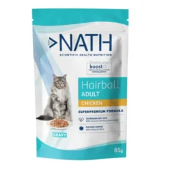 Nath Adult Hairball Frango Saqueta em Molho para gatos