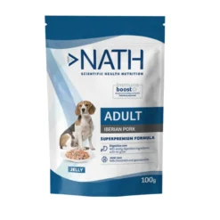 Nath Adult Porco Ibérico em Gelatina saquetas para cães