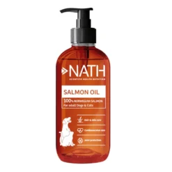 Nath Óleo de salmão norueguês para cães e gatos