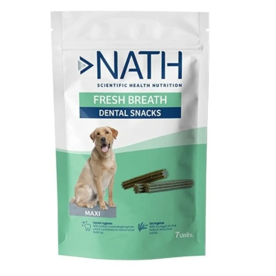 Nath Snacks Dentários Maxi Fresh Breath para cães