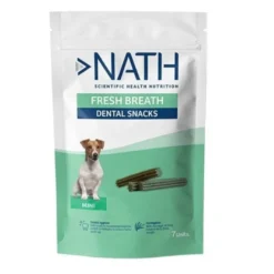 Nath Snacks Dentários Mini Fresh Breath para cães