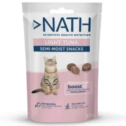 Nath Snacks Light Semi-húmidos de Atum para gatos