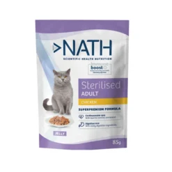 Nath Sterilised Adult Frango em Gelatina Saquetas para gatos