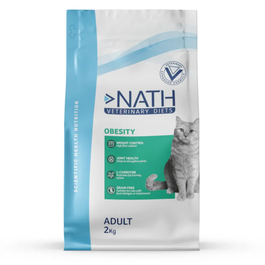 Nath Veterinary Diets Obesity Adult Ração para gatos
