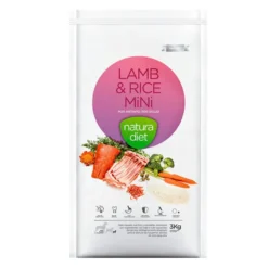 Natura Diet Adult Mini Daily Food Cordeiro e Arroz ração para cães