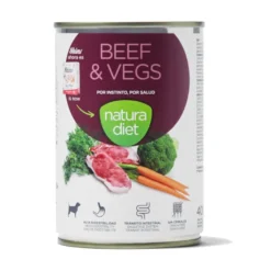 Natura Diet Carne de Vaca e Legumes latas para cães