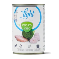 Natura Diet Light Peru e Peixe em patê latas para cães