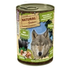 Natural Greatness Vitela Angus Lata para cães