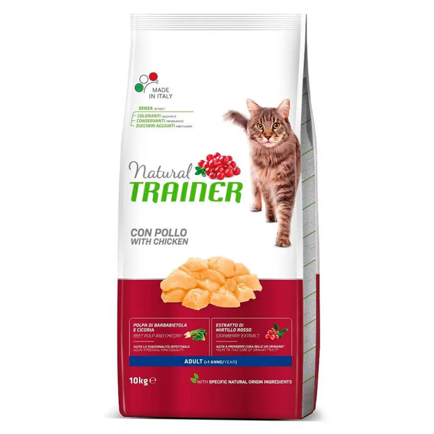 Natural Trainer Adult Frango ração para gatos