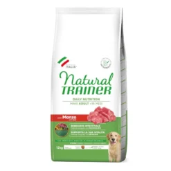 Natural Trainer Adult Maxi Terneira ração para cães