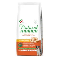 Natural Trainer Adult Medium Frango ração para cães