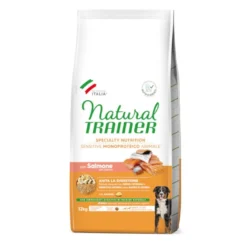 Natural Trainer Adult Medium&Maxi Sensitive Salmão ração para cães