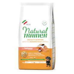 Natural Trainer Adult Mini Sensitive Ração de salmão para cães