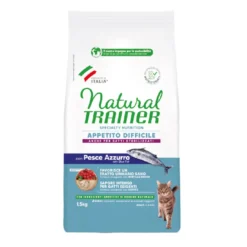 Natural Trainer Exigent Ração de peixe azul para gatos