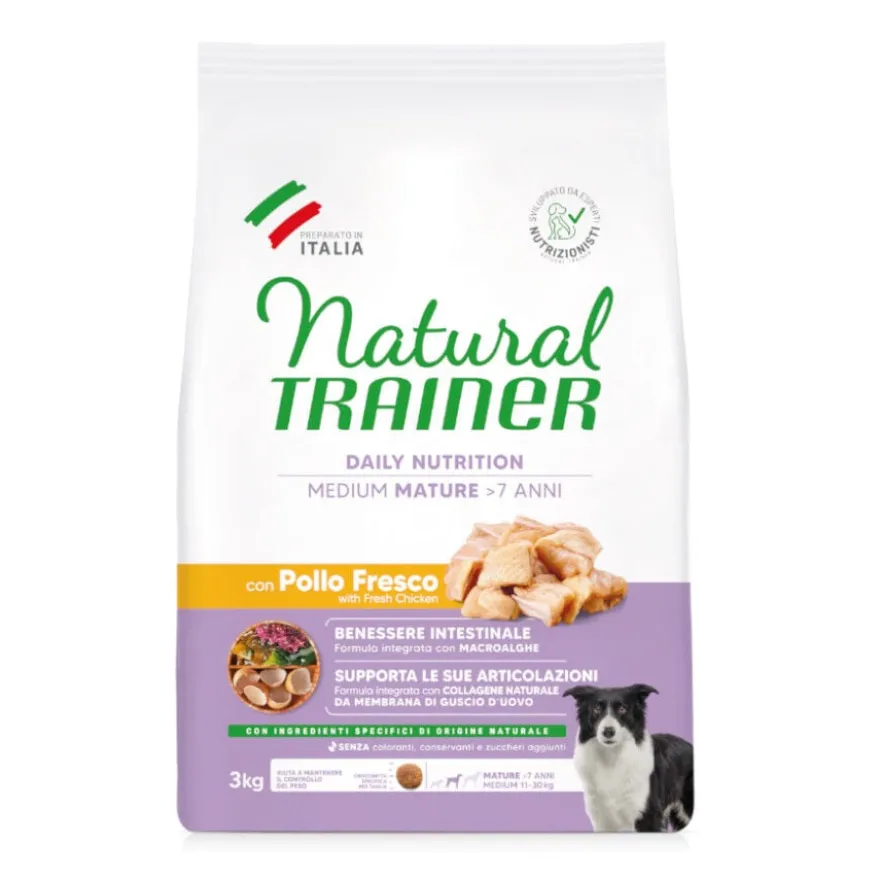 Natural Trainer Madure Medium Ração de frango para cães