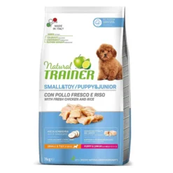Natural Trainer Puppy/Junior&Mini/Toy Frango ração para cães