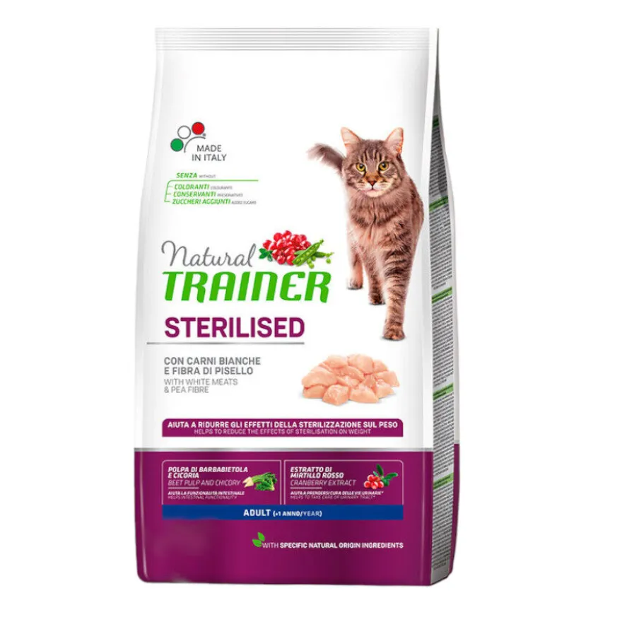 Natural Trainer Sterilised ração para gatos