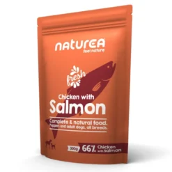 Naturea Frango e Salmão saqueta para cães