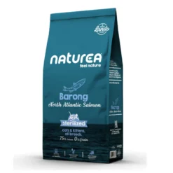 Naturea Lands Barong Salmão do Atlântico Norte ração para gatos