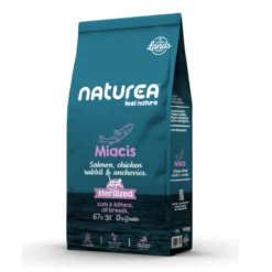Naturea Lands Miacis Salmão e Frango, Coelho e Anchovas ração para gatos