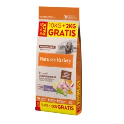 Nature's Variety Adult Medium Maxi No Grain Ração de Peru para cães