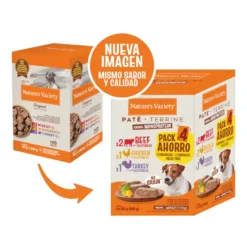 Nature's Variety Adult Mini Patê saqueta para cães