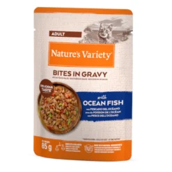 Nature's Variety Adult Ocean Fish Bites em Molho para Gatos