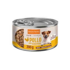 Nature's Variety Comida húmida de frango com legumes em lata para cães adultos mini