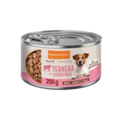 Nature's Variety Comida húmida de vitela com legumes em lata para cães adultos mini