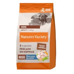 Nature's Variety Healthy Grains Adult Mini Peixe Branco ração para cães