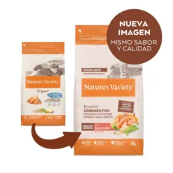 Nature's Variety Healthy Grains Adult Sterilised Salmão ração para gatos