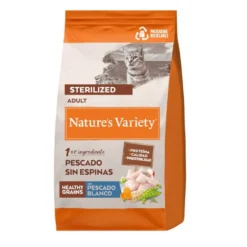 Nature's Variety Healthy Grain Sterilized Peixe Branco ração para gatos